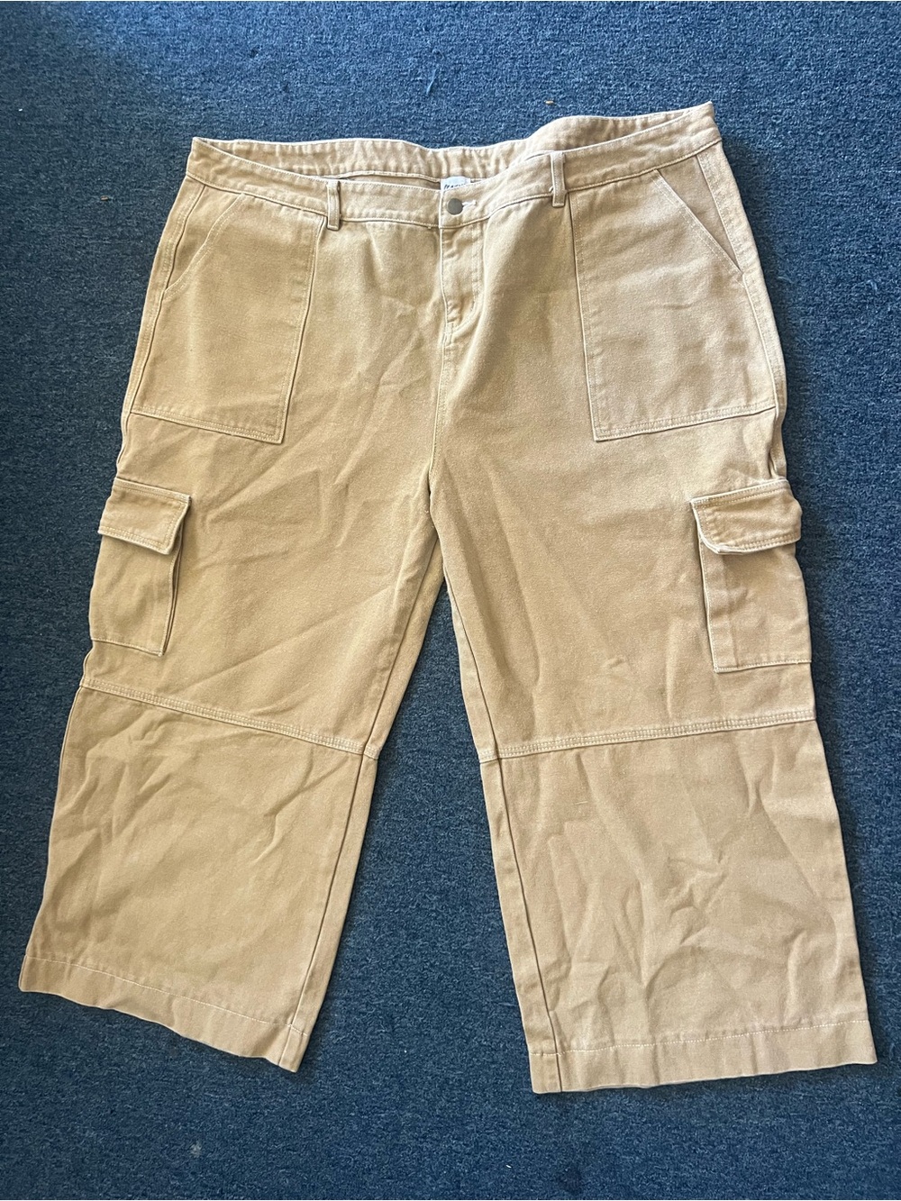 Princess Polly Men's Cargo Shorts in Beige/Tan